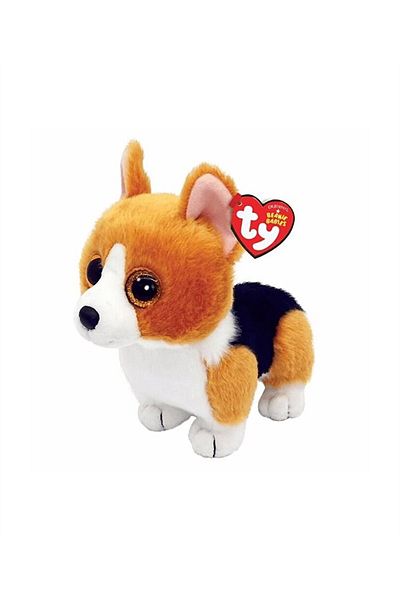 TY Beanie Boos قبعة صغيرة من القطيفة كورجي دوج كولين للأطفال - 15 سم