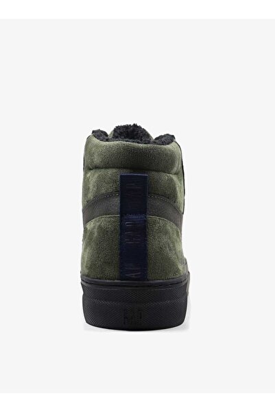 GAP Men's Panelled High Cut Sneakers with Lace-Up Closure - Portland Cup Mid M