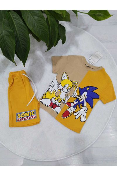 Store Double Color Printed Summer Boy's Set
