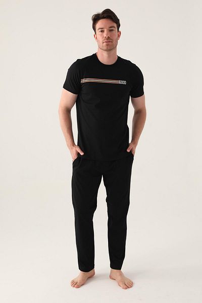 Arnetta Ανδρικό σετ πιτζάμες Crew Neck, 100% βαμβάκι