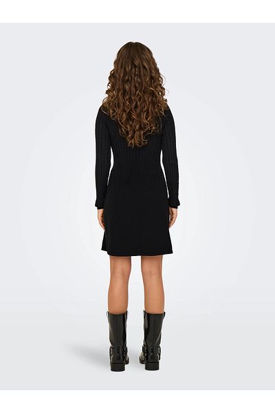 ONLY Onlfia Ls Cable Dress Knt Noos Cable Knit Crew Neck Mini Knitwear Dress