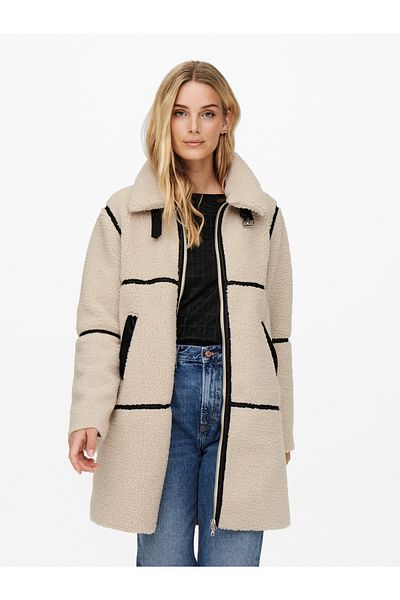 JDY Jdyfrosty Teddy Long Jacket - Otw Noos 15243241   Birch