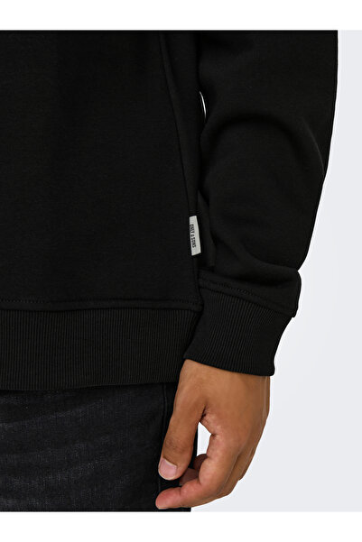Only & Sons Onsconnor Reg Crew Neck Sweatshirt - Noos 22029226   Black