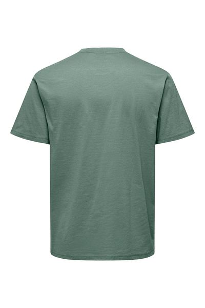 Only & Sons Onsmax Life Ss Stitch Tee - Noos 22025208   Iceberg Green
