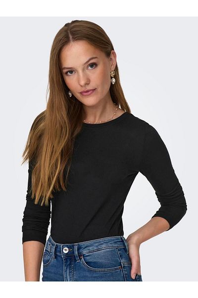 JDY Jdysuma Woolblend - L/S Oneck Top Jrs Noos 15311144   Black