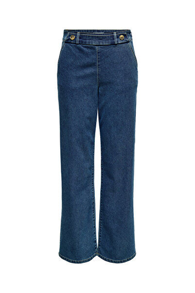 JDY Jeans mit weitem Bein JDYGEGGO Hohe Taille Gerade geschnitten Jeans