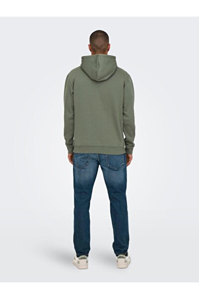 Only & Sons Onsconnor Reg Sweat Hoodie - Castor Grey, Noos 22029225