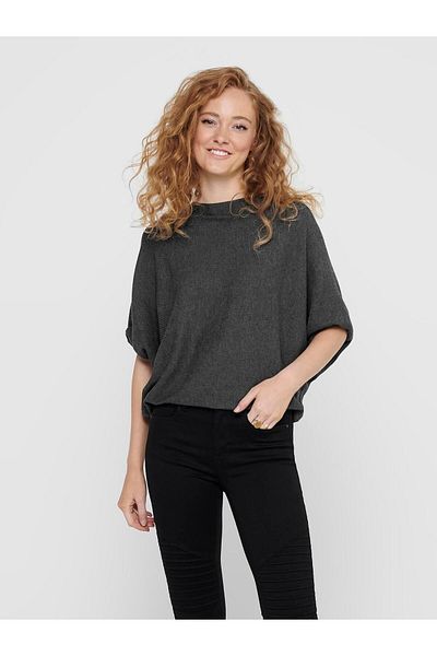 JDY JDYNEW BEHAVE BATSLEEVE PULLOV. KNT NOOS 15181237 Dark Grey Melange