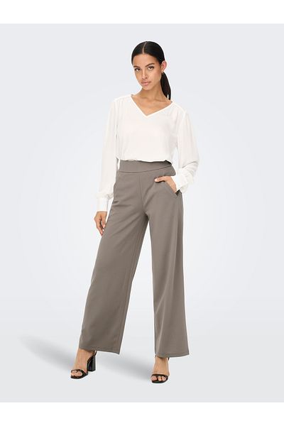 JDY Jdylouisville Catia Wide Pant Jrs Noos 15221238   Driftwood