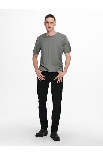 Only & Sons Onsmatt Castor Gray Longy Ss Tee - Noos 22002973