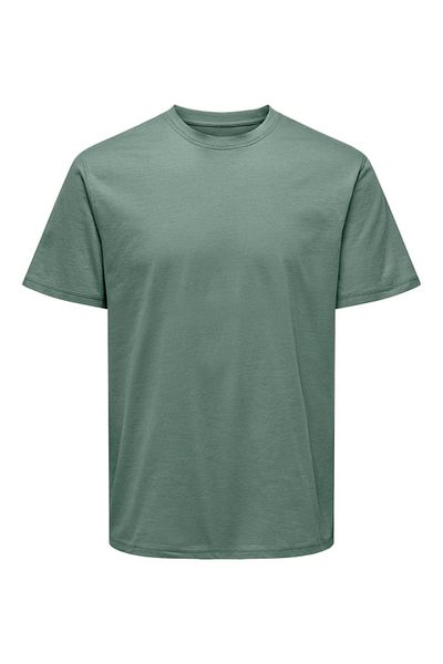 Only & Sons Onsmax Life Ss Stitch Tee - Noos 22025208   Iceberg Green