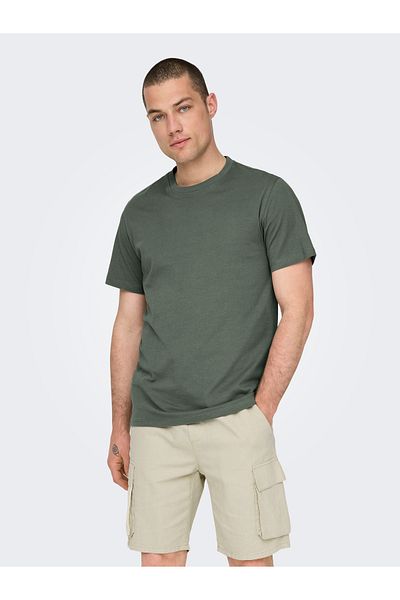 Only & Sons Onsmax Life Ss Stitch Tee Noos 22025208   Castor Gray