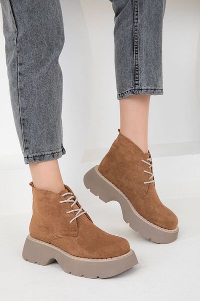 SOHO Tan Wildleder 19928 Stiefel & Bootie