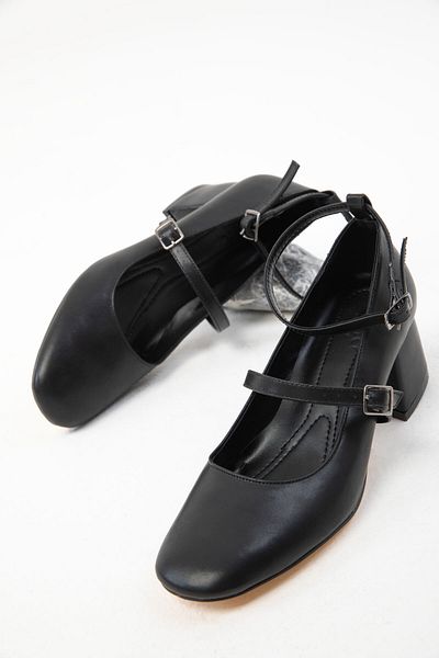 SOHO Classic Black Women's Heeled Shoes - 19918