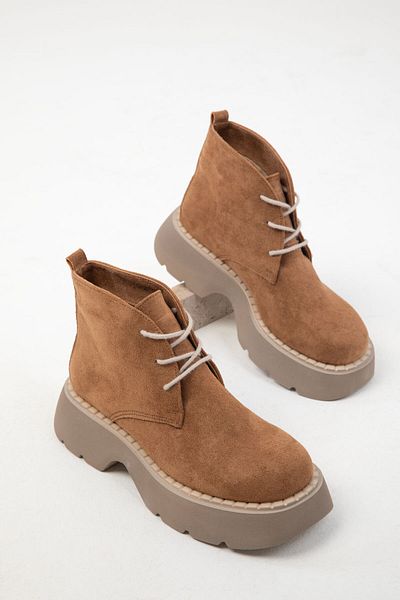 SOHO Tan Wildleder 19928 Stiefel & Bootie