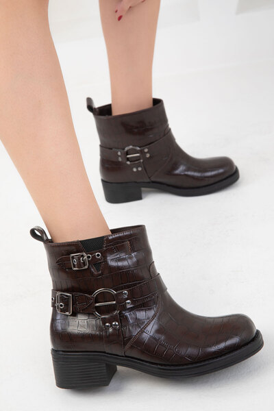 SOHO Damskie buty i botki Krako 19678 - Brązowe