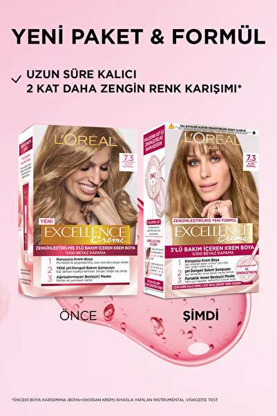 L'Oreal Paris Excellence Creme Saç Boyası 7.3 Kumral Dore