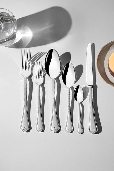 Nehir 36 Pieces Fulya Satin Fork Spoon Knife Set for 6 People