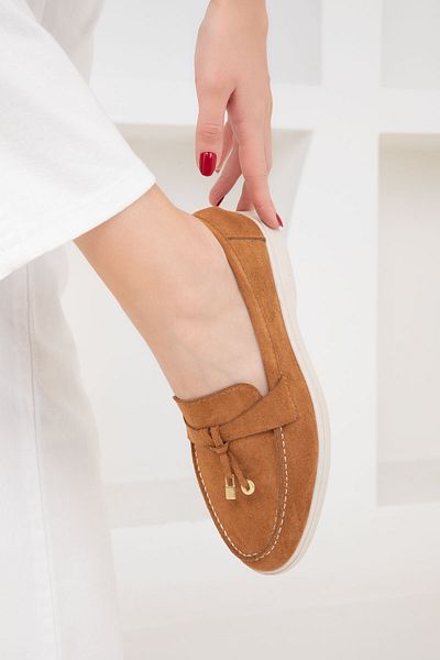 SOHO Dámské neformální boty Tan Suede – 19967