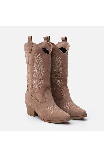 Yaya by Hotiç Nerzfarbene Damenstiefel 01BOY 295420 A450