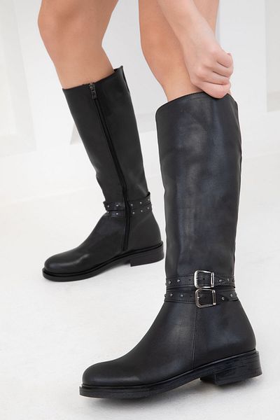 SOHO Schwarze Damenstiefel 19960