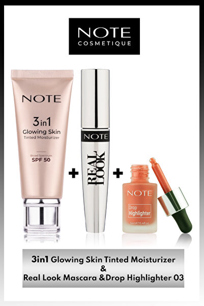 NOTE Yaz Işıltısı 3'lü Makyaj Seti - 3 in 1 Glowing Skin / Drop Highlighter 0...