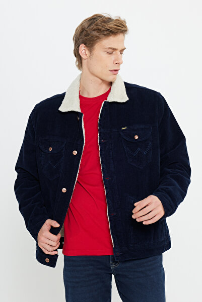 WRANGLER Regular Fit Normal Kesim Sherpa Yaka Erkek Lacivert İçi Suni Yünlü K...