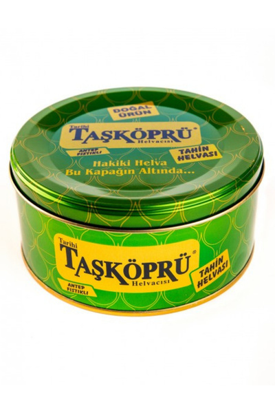 TAŞKÖPRÜ Tahin Helvası Antep Fıstıklı 1000gr Teneke