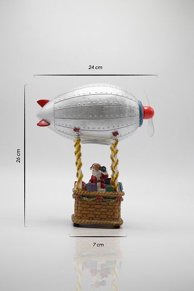 Waldern Premium Collection Decorative Led Lighted Airship Balloon Christmas Ornament