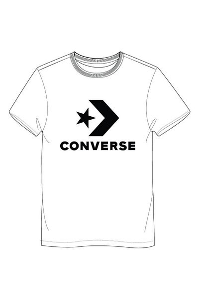 converse White Sports T-Shirt Cn 10025458 -A03