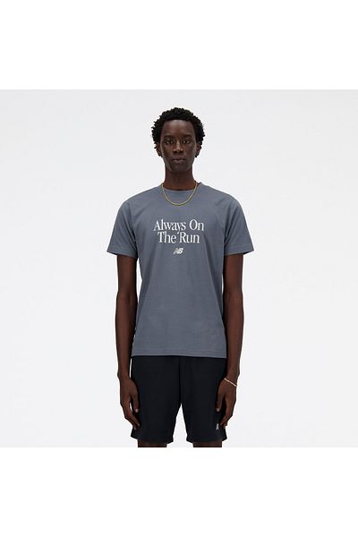 New Balance Relaxed Fit Run Slogan T-Shirt