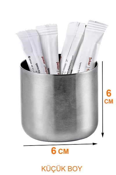 fitfiyat 10 Pieces!Stik Stick Sugar Bowl Stick Sugar Bowl Small for Cafe Restaurants