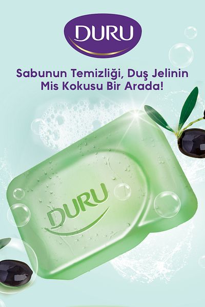 Duru Natural Olive Olive Oil Extract 16 Pieces Shower Soap 4X600Gr