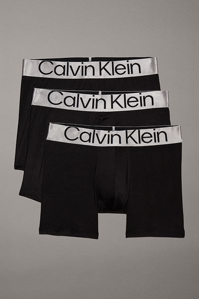Calvin Klein Ανδρικό λογότυπο μαύρο μπόξερ 3 τεμαχίων