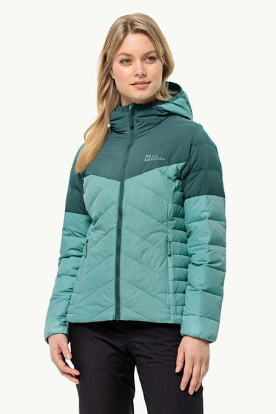 Jack Wolfskin Tundra Daunen-Kapuzenpullover für Damen, mit Daunen gefüllter Outdoor-Mantel 1206642