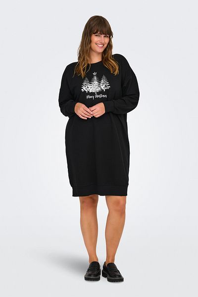 Only Carmakoma Mikina-Kleid CARXMAS Midikleid