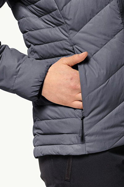 Jack Wolfskin Tundra down Hoody W Gray Women's Coat