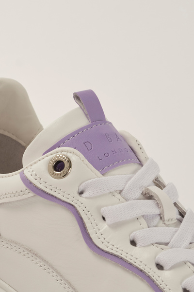 Ted Baker Bílo-fialové dámské boty pro volný čas Tbfw24Fcs001