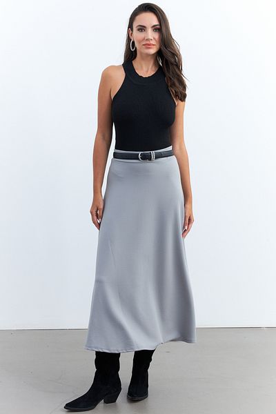 Cool & Sexy Light Gray Women's Bell Skirt - Lon3005