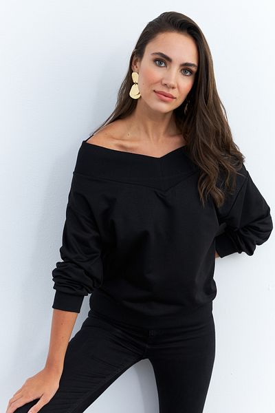 Cool & Sexy Černá krátká dámská mikina - Tf16