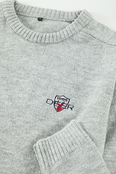 Trendyol Collection Gray Regular Crew Neck Plain Knitwear Sweater Tmnaw25Kz00074