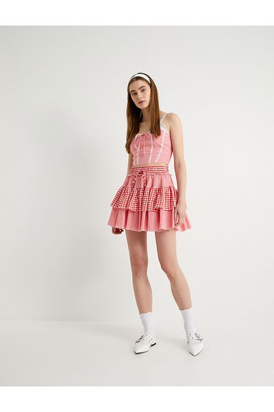 Koton Standard Waist Mini Layered Skirt