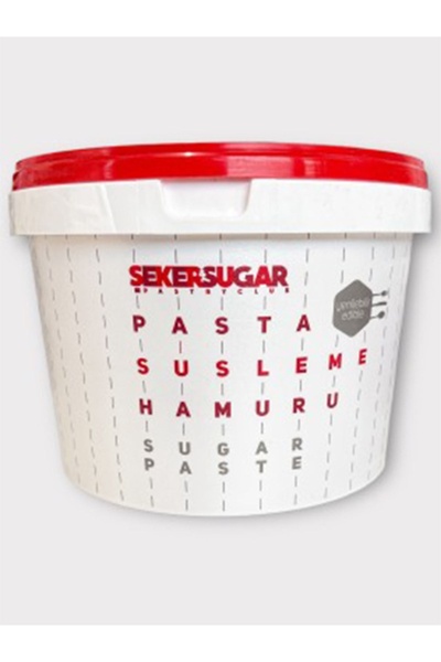ŞEKER & SUGAR Şeker&şugar Kırmızı Şeker Hamuru 2.5 Kg - 00001stc : 2.5 Kg