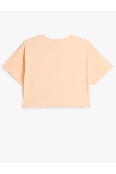 Koton Anime Patterned Oversize Cotton Short Sleeve T-Shirt - Crew Neck