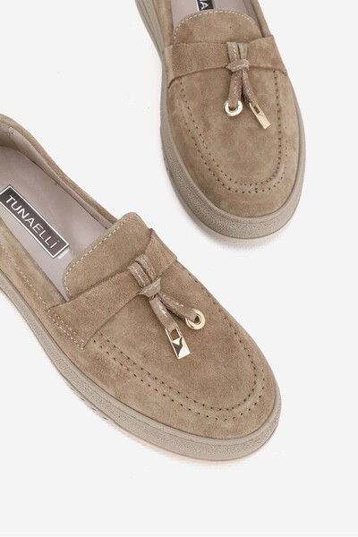 TUNAELLİ ΓΥΝΑΙΚΕΙΑ ΠΑΠΟΥΤΣΙΑ LOAFER ΜΕ ΕΠΙΠΕΔΟ ΤΑΚΟΥΝΙ ΑΠΟ ΓΝΗΣΙΟ ΔΕΡΜΑ ΒΙΖΟΝ...