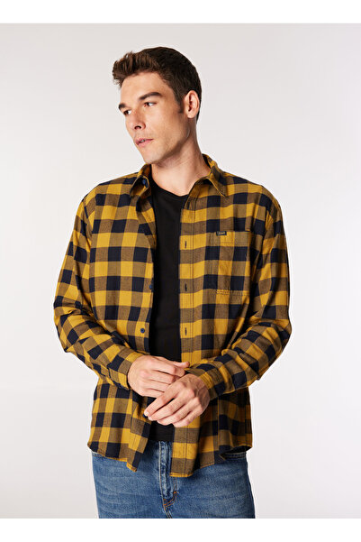 Lee Relaxed Sarı Erkek Gömlek L242518200 Sarı Gömlek