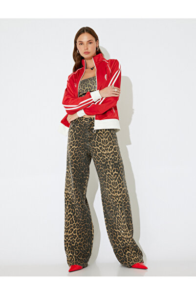 Koton Leopar Desenli Kadın Jeans 5WAL40042MW