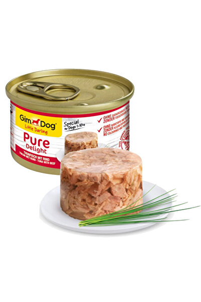 Gimdog Pure Delight Ton Balıklı Ve Biftekli Köpek Konservesi 85gr