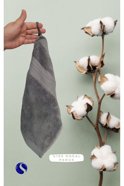 SB SizinBazar 100% Natural Cotton Set of 4 Guest / Kitchen Towels 30 cm * 35 cm