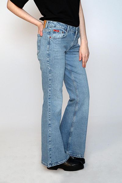 Lee Cooper لونا بنطال جينز نسائي أزرق فاتح
